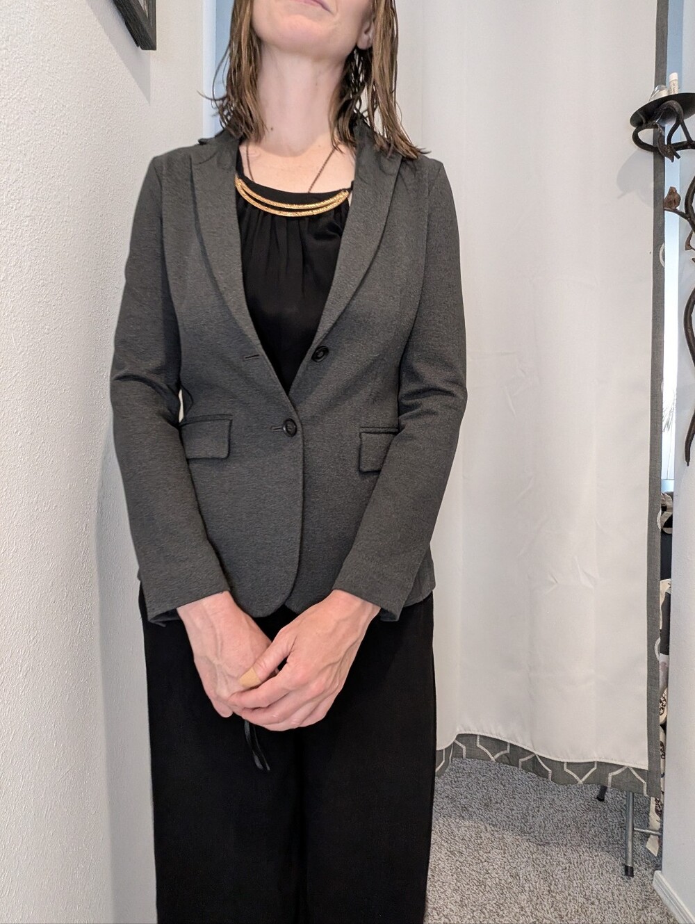 Banana Republic Dark Gray Tailored Women's Blazer